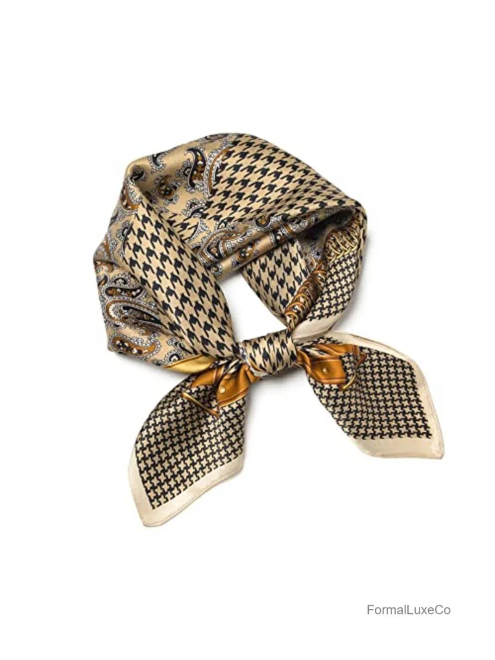 100% Mulberry Silk Square Scarf 25.6